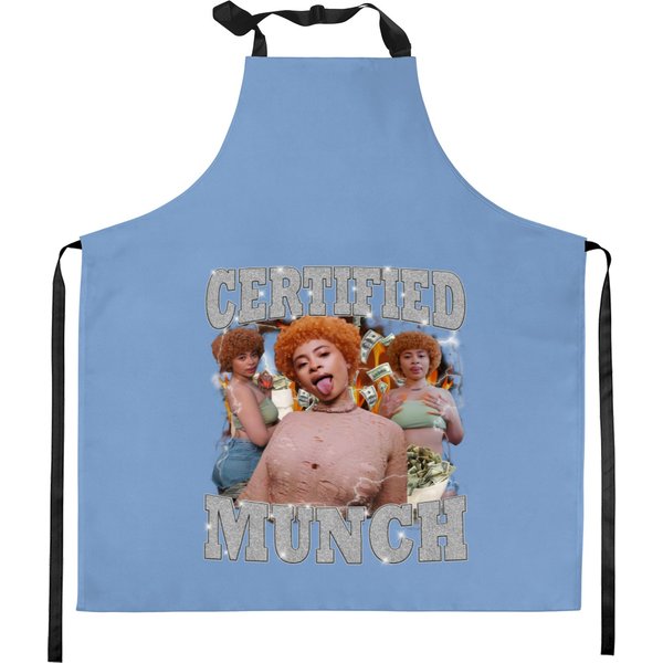 Vintage Ice Spice Certified Munch Kitchen Aprons, Love Ice Spice Kitchen Aprons-image