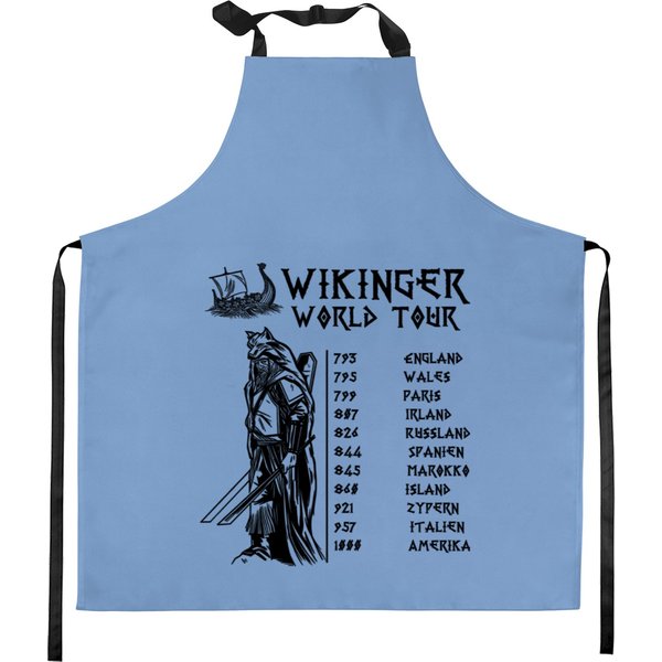 Cult Viking Men Kitchen Aprons World Tour Kitchen Aprons-image