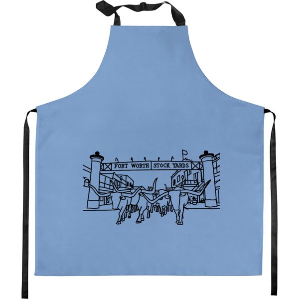 Fort Worth Stockyards Graphic Kitchen Aprons-image
