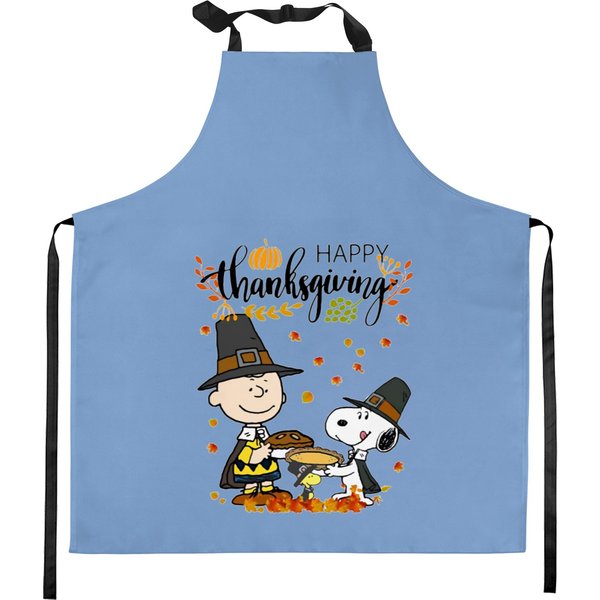 Happy Thanksgiving Snoopy Kitchen Aprons-image