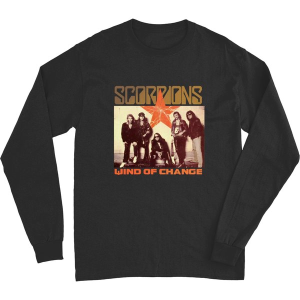 Scorpions Wind Of Change Long Sleeves - Unisex Rock Band Apparel-image