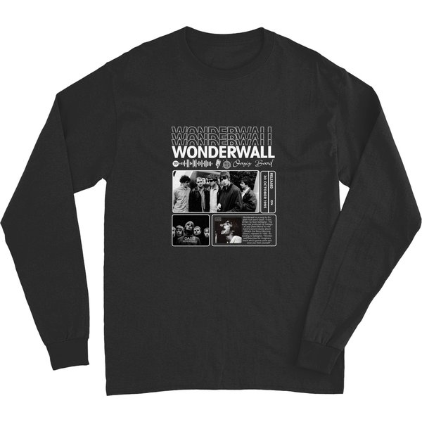 Oasis Band Music Long Sleeves K3, Wonderwall Song-image