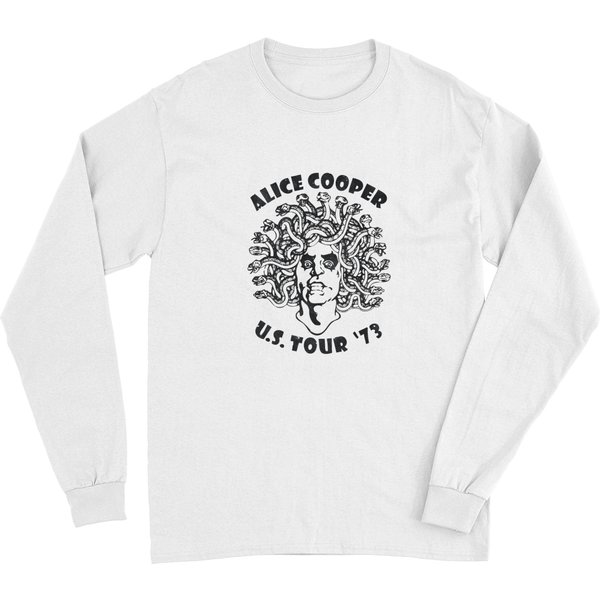 Alice Cooper Medusa Usa Tour 1973 Unisex Long Sleeves Boxy Oversized Long Sleeves-image