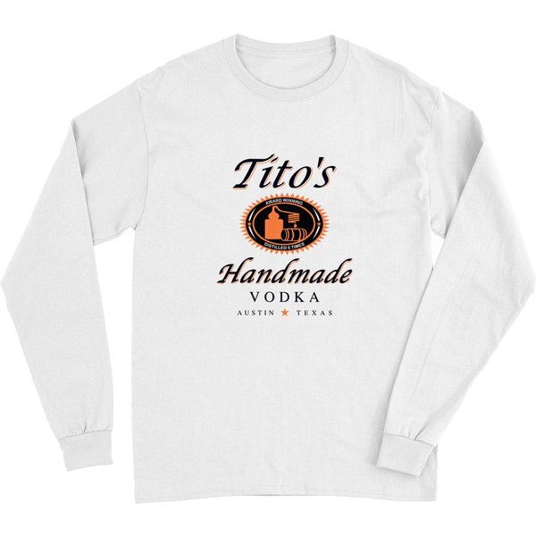 Tito's Handmade Vodka Long Sleeves, Austin Texas, Drinking Lovers Long Sleeves, Tito Handmade-image