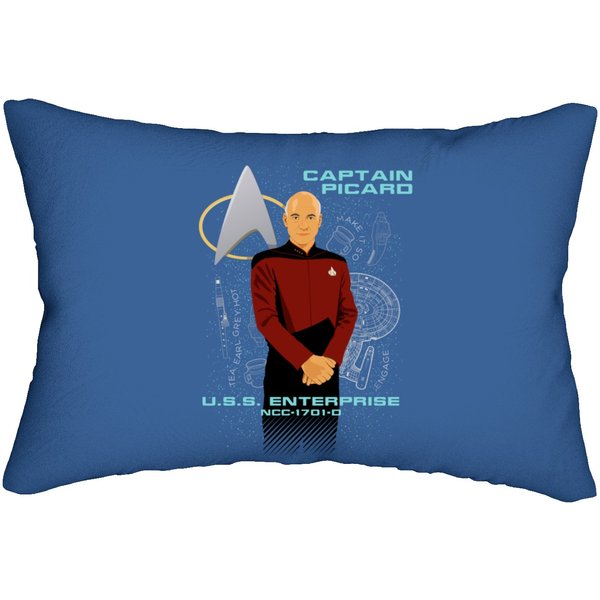 The Next Generation Captain Picard Icons Lumbar Pillows-image