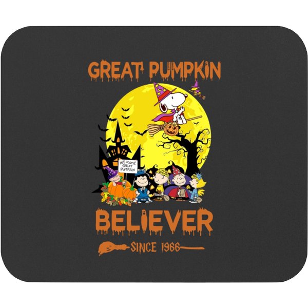 Great Pumpkin Believer Since 1966 Peanut Snoopy Mouse Pads-image
