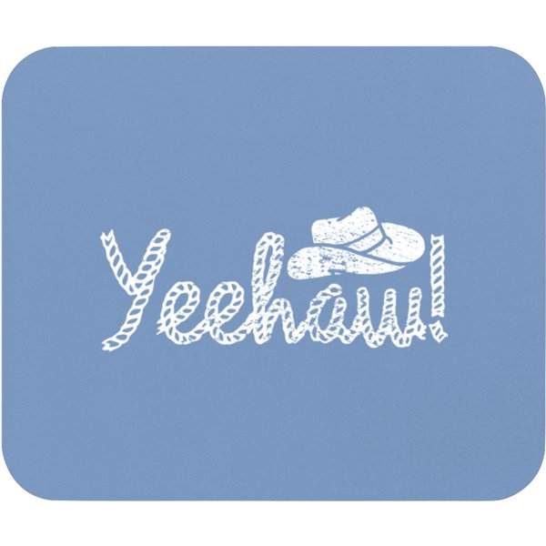 Yeehaw Cowboy Western Country Mouse Pads