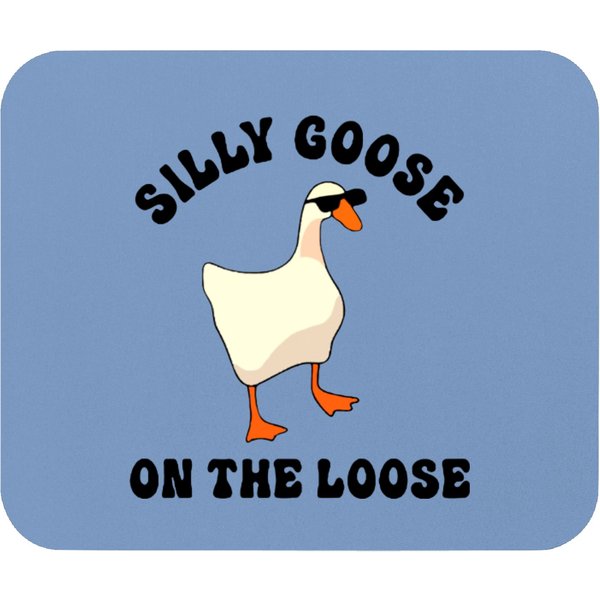 Silly Goose On The Loose Funny Mouse Pad-image