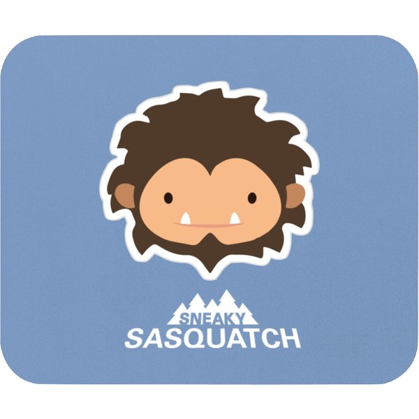 Sneaky Sasquatch Head Mouse Pads