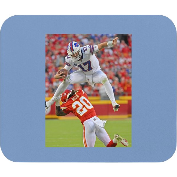 Josh Allen Hurdle Mouse Pads-image