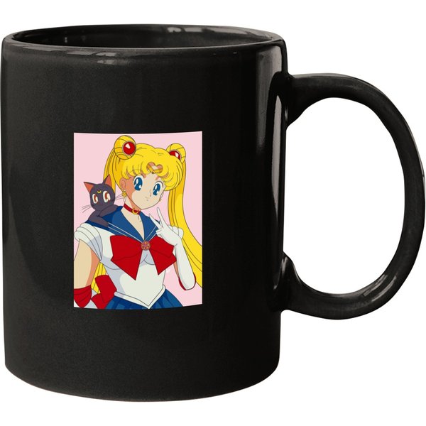 Sailor Moon With Luna Mugs