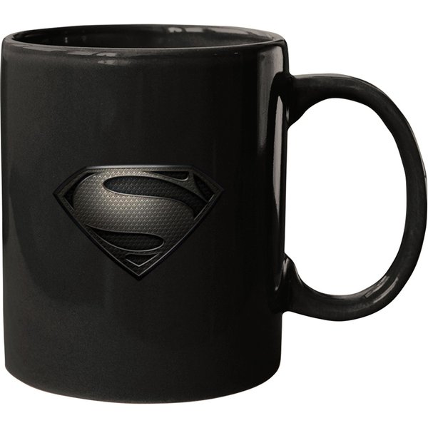 Discover Cool Superman Man Of Steel Silver Logo T-shirt Black X-large Mugs