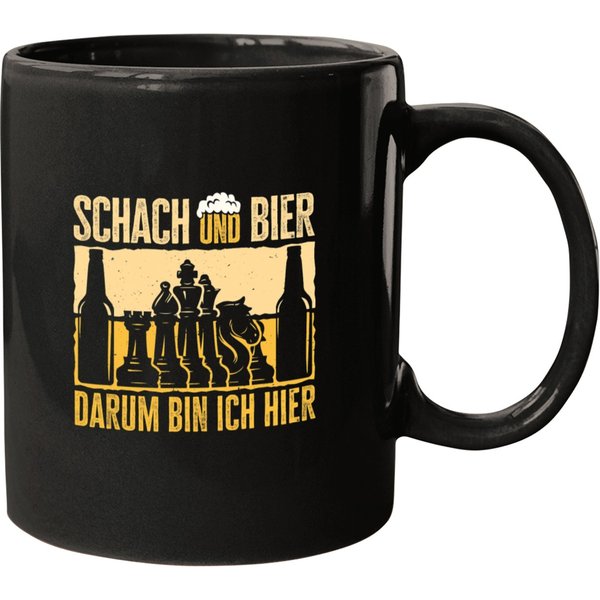Chess And Beer So I Am Here. Funny Chess Player Mugs-image