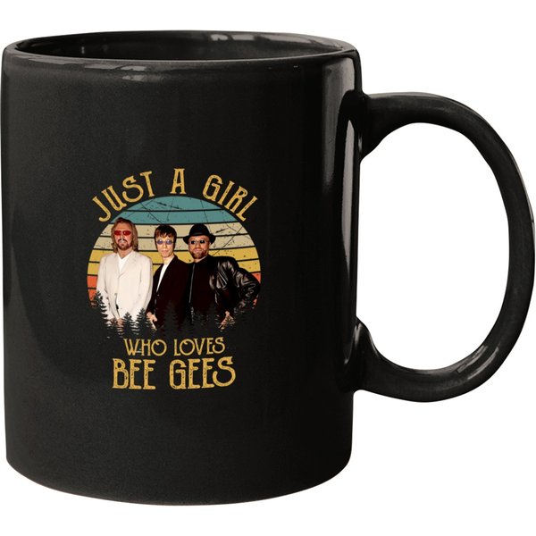 Vintage Just A Girl Who Loves Bee Gees Mugs-image