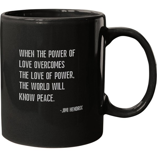 The Power Of Love Jimi Hendrix Mugs, World Peace Mugs-image