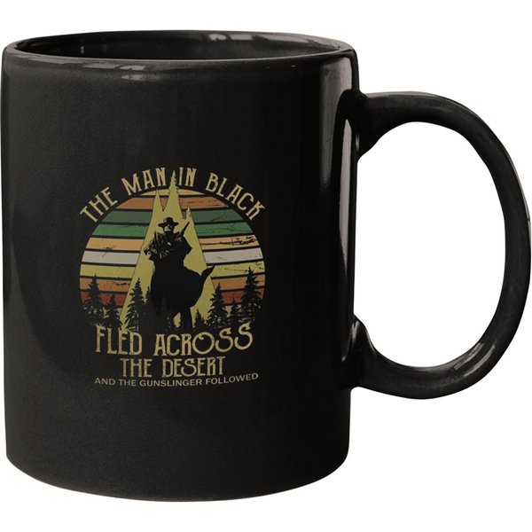The Man In Black Fled Across The Desert And The Gunslinger Followed Mugs-image