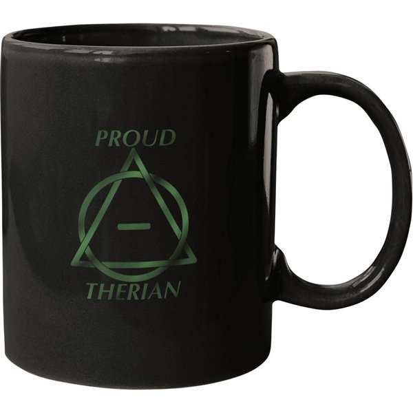 Proud Therian” Symbol In Green Mugs