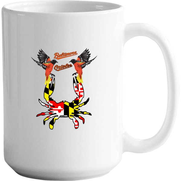 Baltimore Oriole Blue Crab Maryland Day Teeshir Mugs