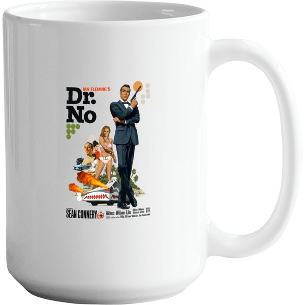 1963 007 James Bond Dr No Movie Poster Mugs Mugs-image