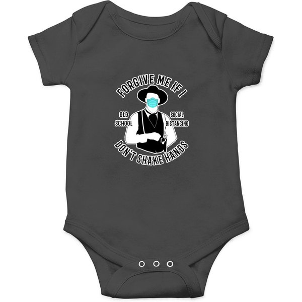 Forgive Me If I Dont Shake Hands Doc Holliday Tombstone Onesies-image