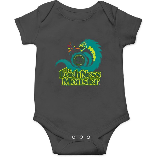Loch Ness Monster Roller Coaster Logo Black | Active Onesies