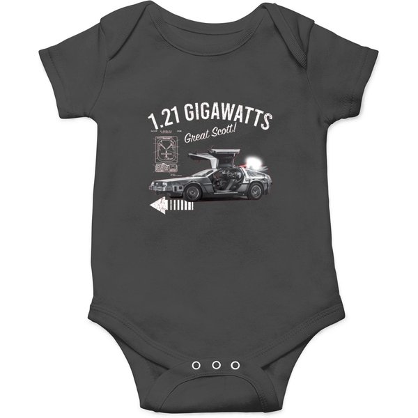 Back To The Future 1.21 Gigawatts Delorean Car - Back To The Future - Onesies