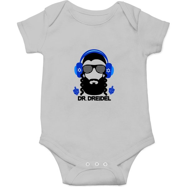 Funny Hanukkah Hebrew Rapper Dj Chanukah Dr. Dreidel Gift Onesies Onesies