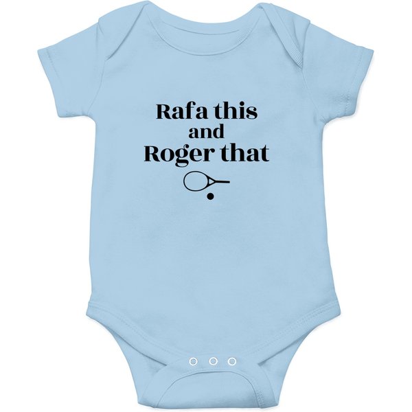 Rafa This And Roger That Onesies,Federer Onesies Rafael Nadal Onesies-image