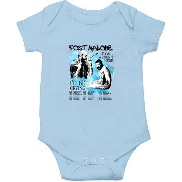 Vintage Post Malone 2023 Tour Onesies, Post Malone Fan Onesies