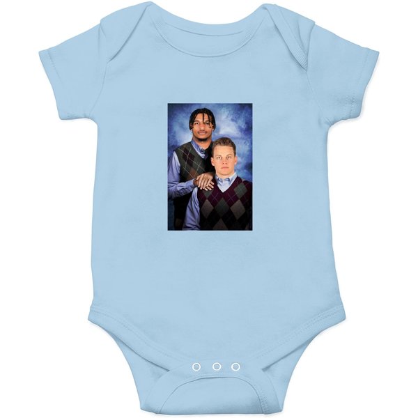 Joe Burrow Ja'marr Chase Funny Onesies