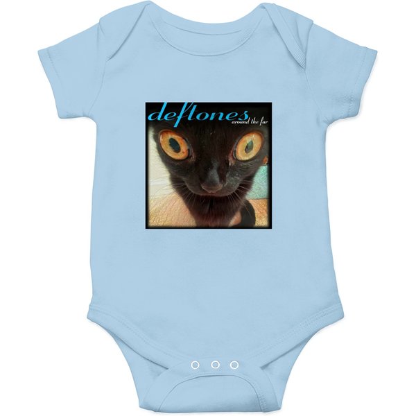 Vintage Style Onesies Deftone Around The Fur Cat-image