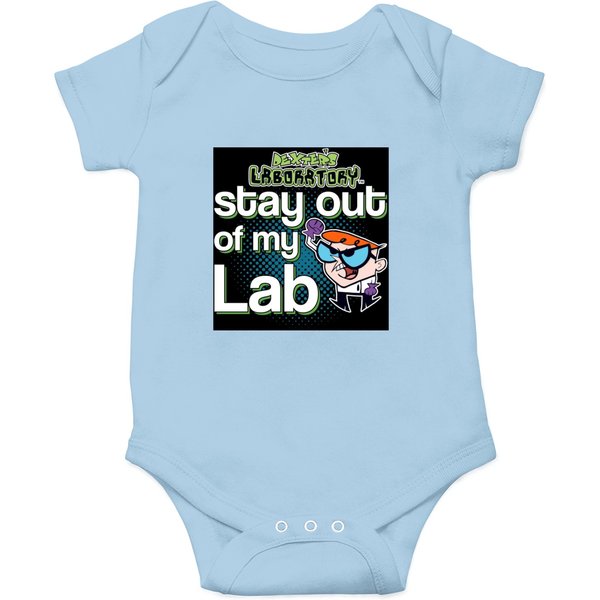 Dexters Laboratory Stay Out Of My Lab Funny Onesies-image