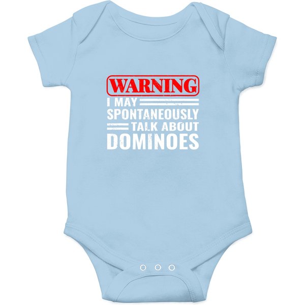 Warning Talk About Dominoes Vintage Women Funny Men Domino Onesies-image