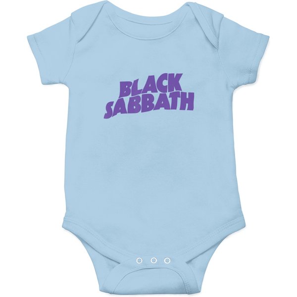Black Sabbath Purple Logo Vintage Onesies-image