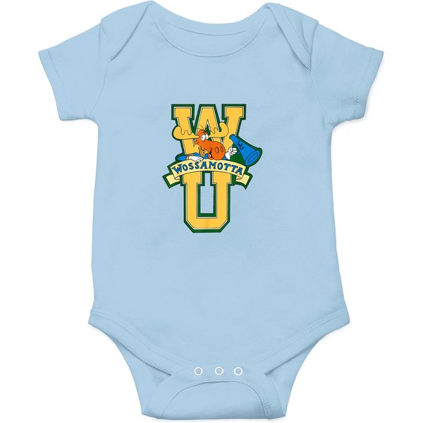 Rocky And Bullwinkle Wossamotta U Logo Onesies-image