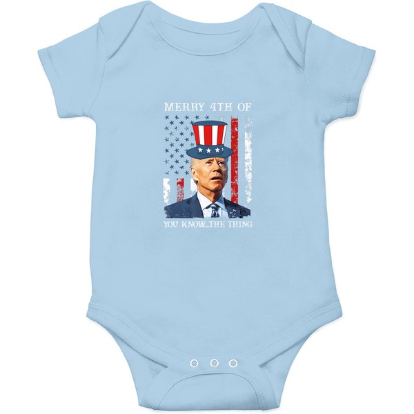 Joe Biden Confused Merry Happy 4Th Of You Knowthe Thing T Onesies-image