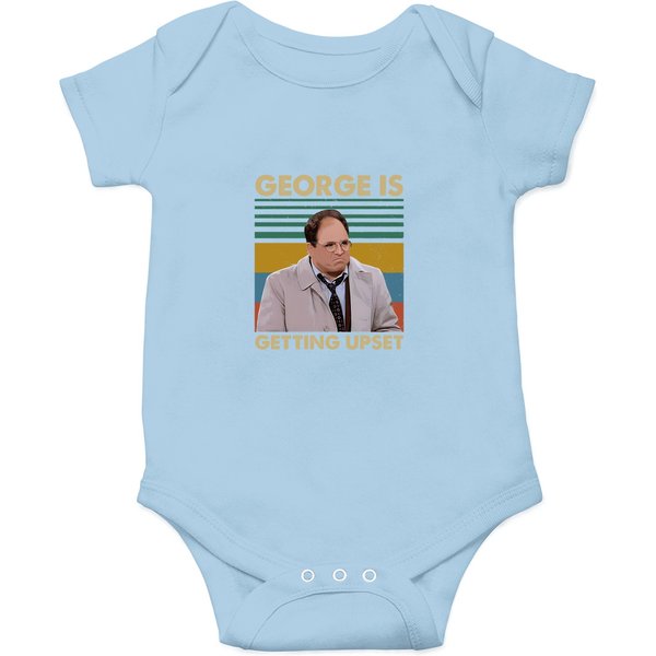 George Is Getting Upset Vintage Onesies, Seinfeld Onesies-image