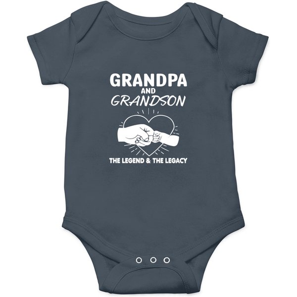 Grandpa And Grandson The Legend & Legacy Onesies Onesies-image