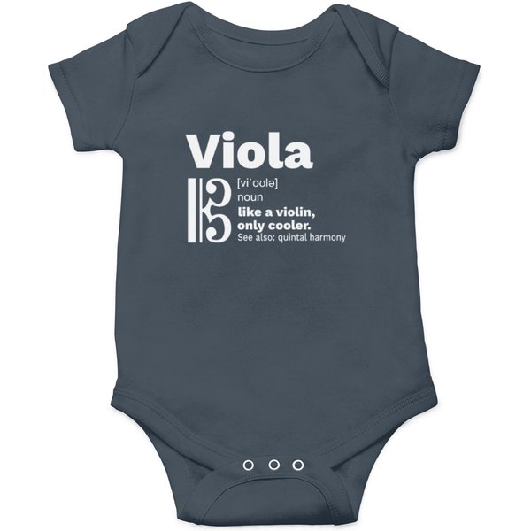 Viola Cool Instrument Quintal Harmony Alto Clef Onesies-image