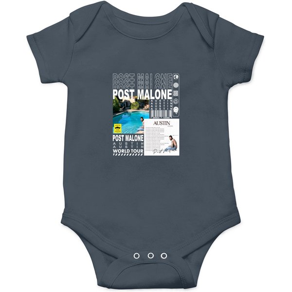 Post Malone Rap Onesies, Vintage Posty Onesies-image