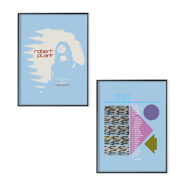1983 Robert Plant The Principle Of Moments Usa Tour Poster Set-image