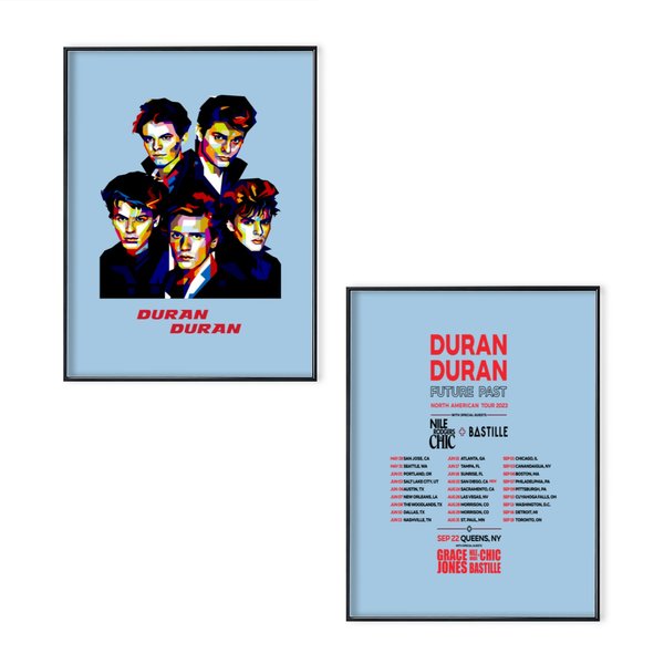 Duran Duran North American Tour 2023 Poster Set-image