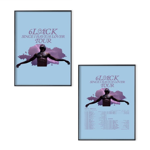 6Lack Since I Have A Lover 2023 Tour Poster Set-image