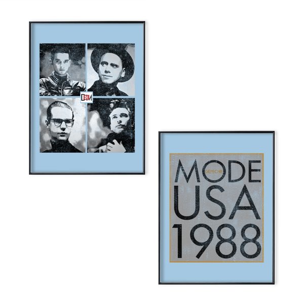 Vintage 1988 Depeche Mode Usa Tour Poster Set-image