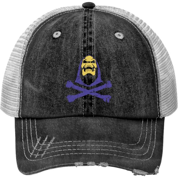 Men's Skeletor Face Master Of The Universe Print Trucker Hats