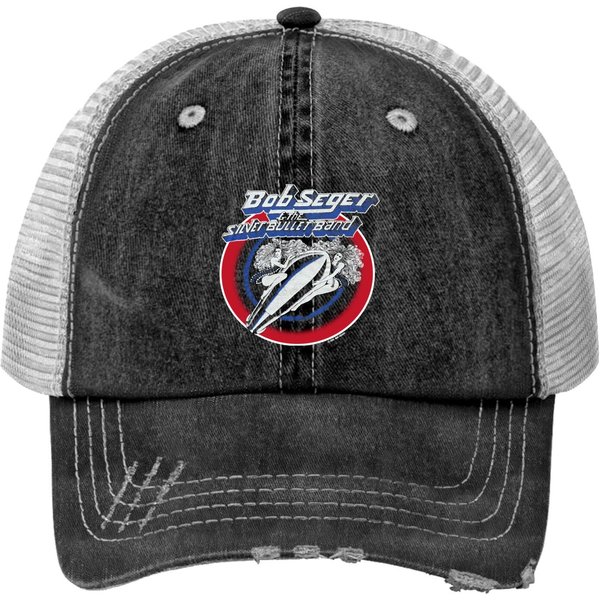 Vintage 1980 Bob Seger & The Silver Bullet Band Print Trucker Hats