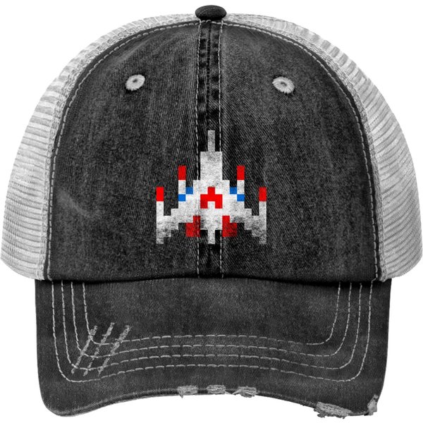 Spacecraft Vintage - Galaga - Print Trucker Hats