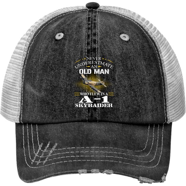 A 1 Skyraider Print Trucker Hats
