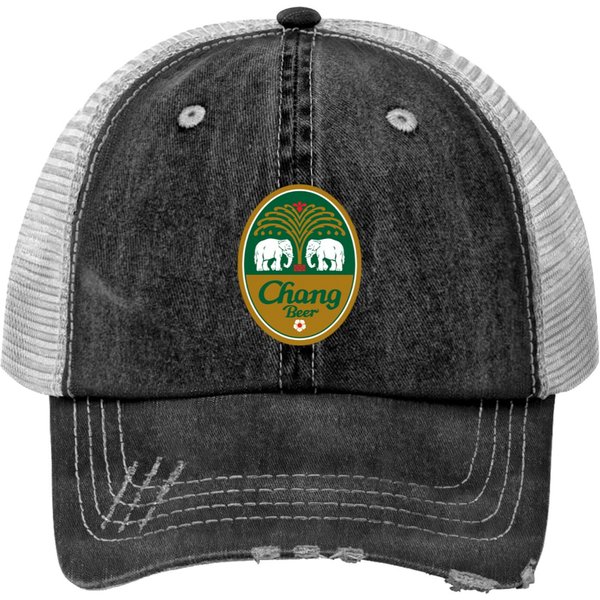 Chang Beer Print Trucker Hats-image