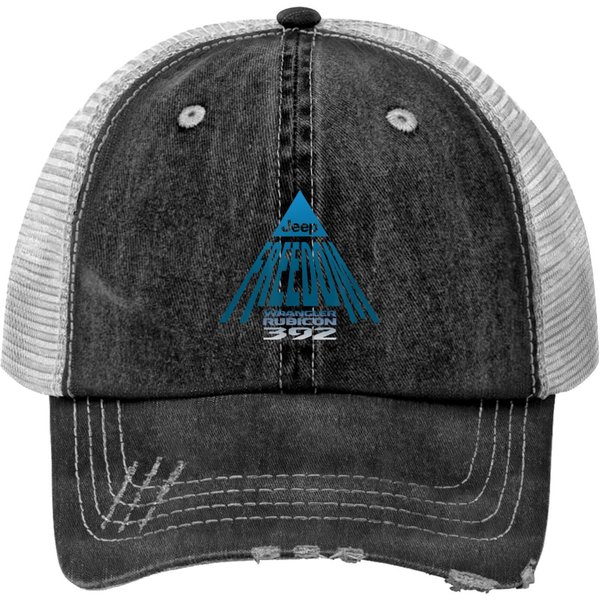 Mens Jeep Wrangler Rubicon 392 Pyramid Print Trucker Hats
